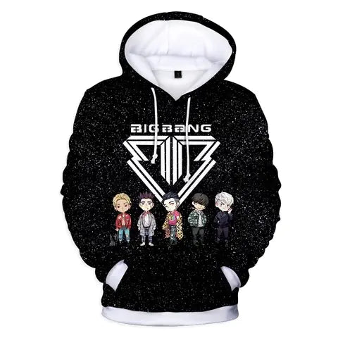 Bigbang 3D Printed Hoodie for Men