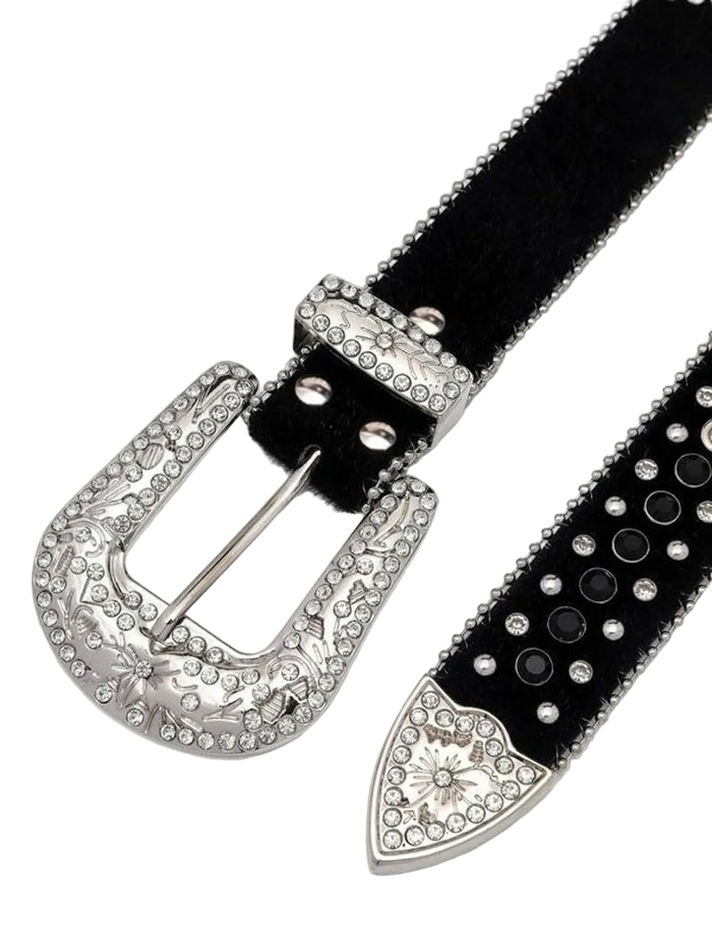 Easter Y2K Rhinestone Decor Belt, Wide Waistband for Party, Designer Belt, Country Rivet Full Rhinestone Men & Women Accessories for Daily Clothing Decor, Belts for Women, Rhinestone Decorated Belt