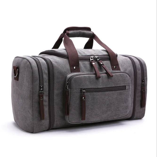 Canvas Travel Bag - Vintage Travel Tote