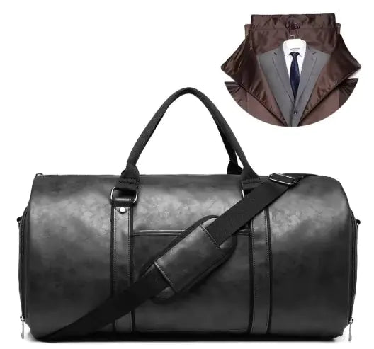 Geestock PU Leather Garment Travel Bag