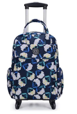 Canvas Printed Travel Bag with Wheels