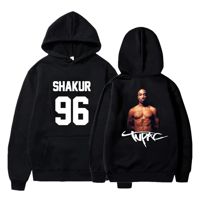 Original  2Pac Printed Pullover Hoodie for Men
