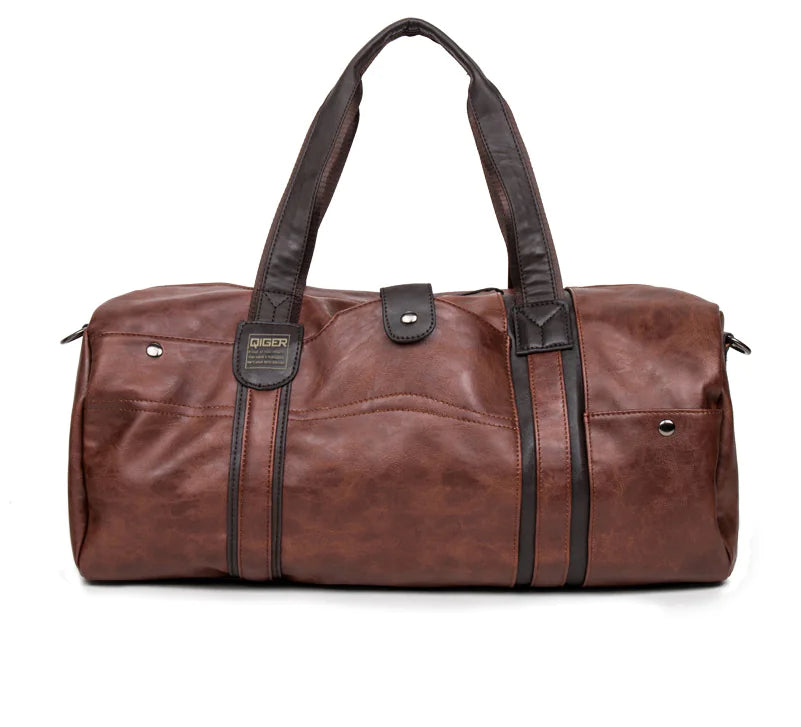 Portable Round Cylinder Casual Travel Bag