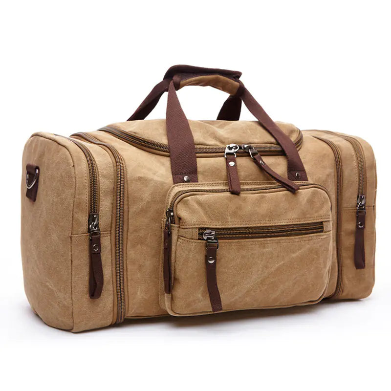 Canvas Travel Bag - Vintage Travel Tote