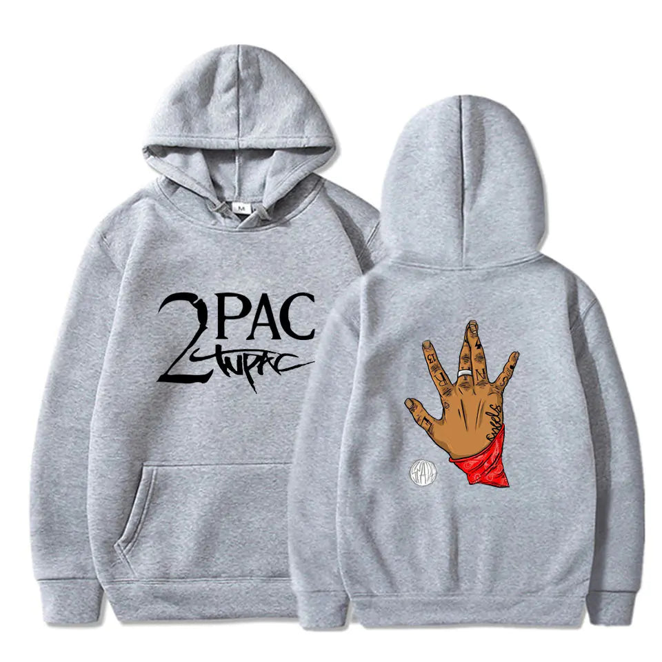 Original  2Pac Printed Pullover Hoodie for Men