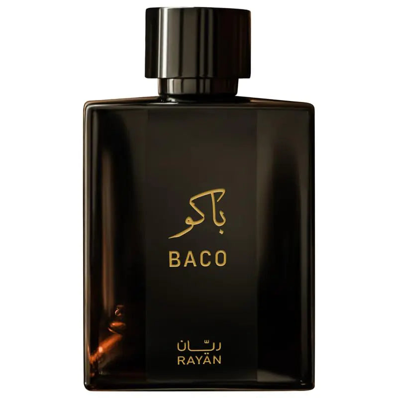RAYAN Baco Leather & Tobacco Perfume for Men - Long-Lasting Arabic Eau De Parfum 100mL (3.34 Fl oz) - Vetiver Patchouli Saffron & Spices - Ideal Gift for Christmas & All Occasions