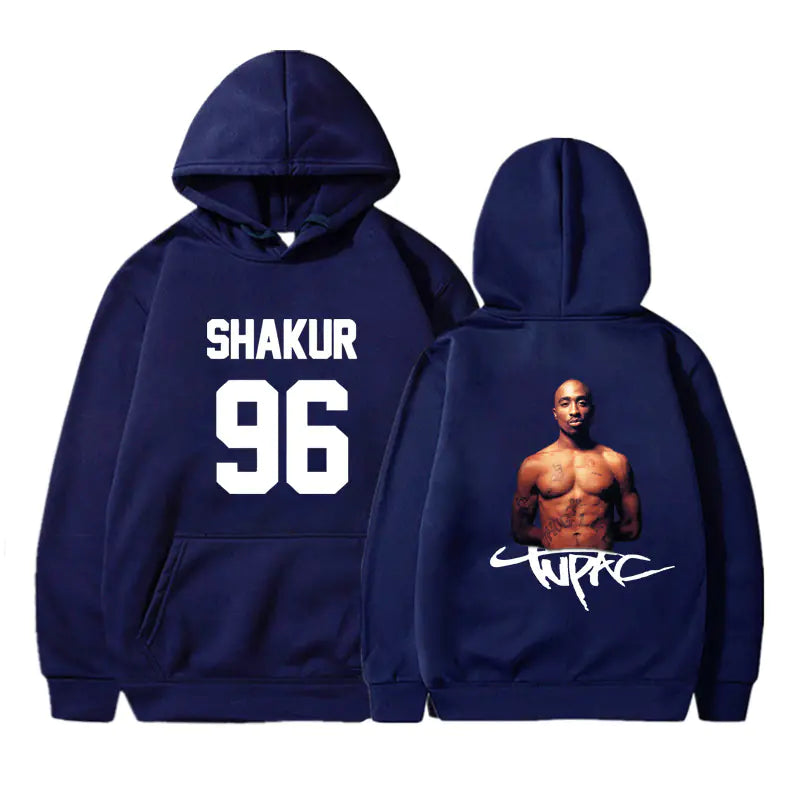 Original  2Pac Printed Pullover Hoodie for Men