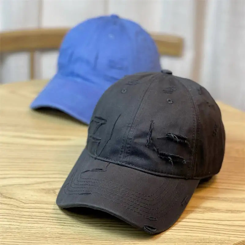 Retro Distressed Baseball Hat for Men