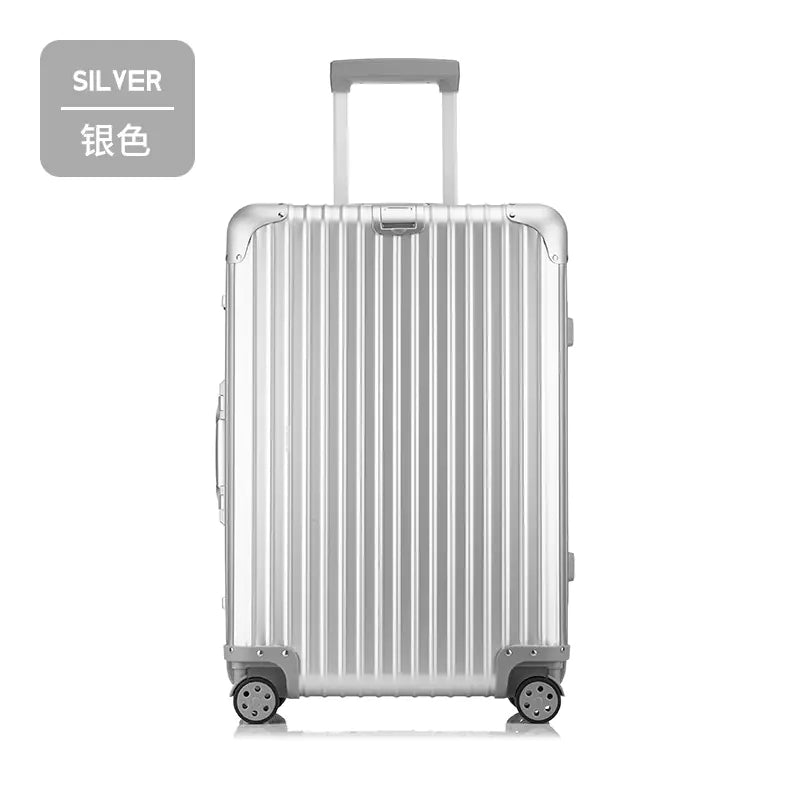 Aluminum-Magnesium Alloy Rolling Business Luggage 20/24/28"